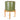 Aspen Chevron Plant Pot with Wooden Stand - Olive